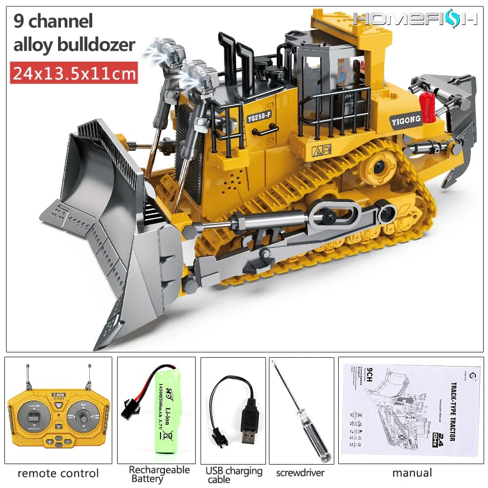 Remote Control Excavator Dump Truck Bulldozer Toy