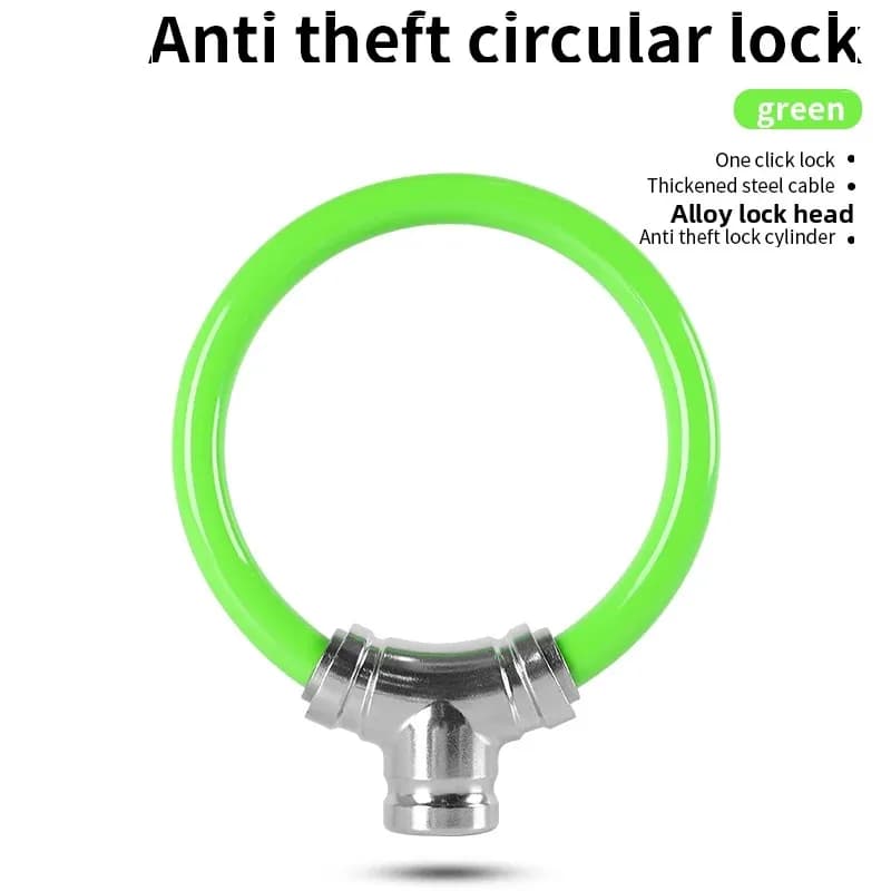 Portable Zinc Alloy Cable Bike Lock