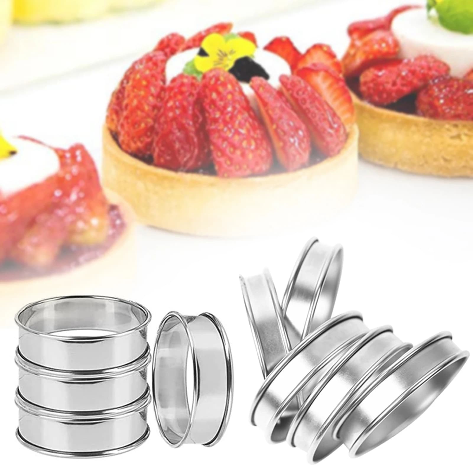 Stainless Steel Muffin and Crumpet Rings