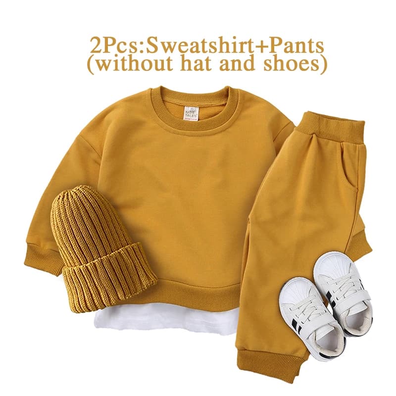 Kids Sports Sweatshirt Loungewear Set