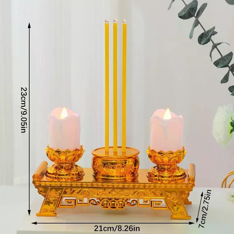 LED Prayer Candle with Swinging Wick