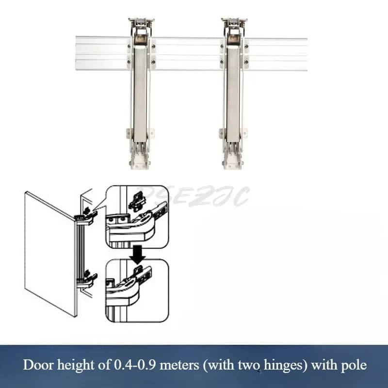 Sliding Door Hinge Set for Wardrobes and Cabinets