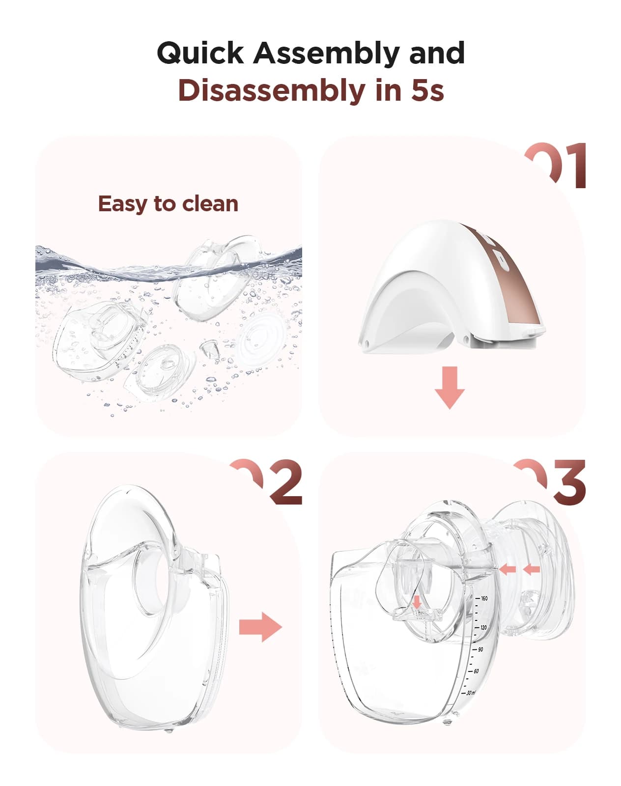 Electric Breast Pump with 3 Modes and 12 Levels