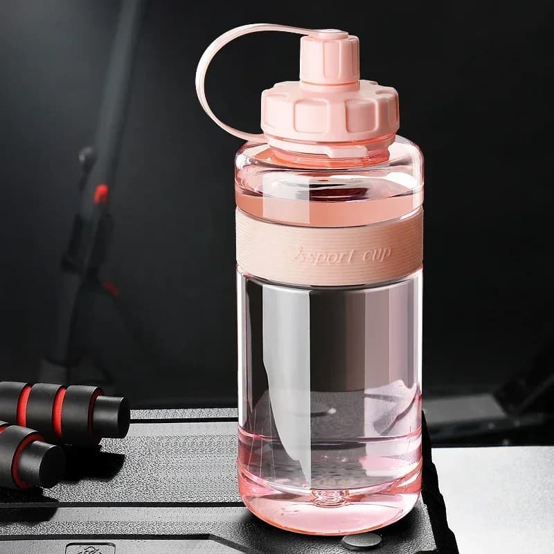 Large Water Bottle with Straw, 2 Liter