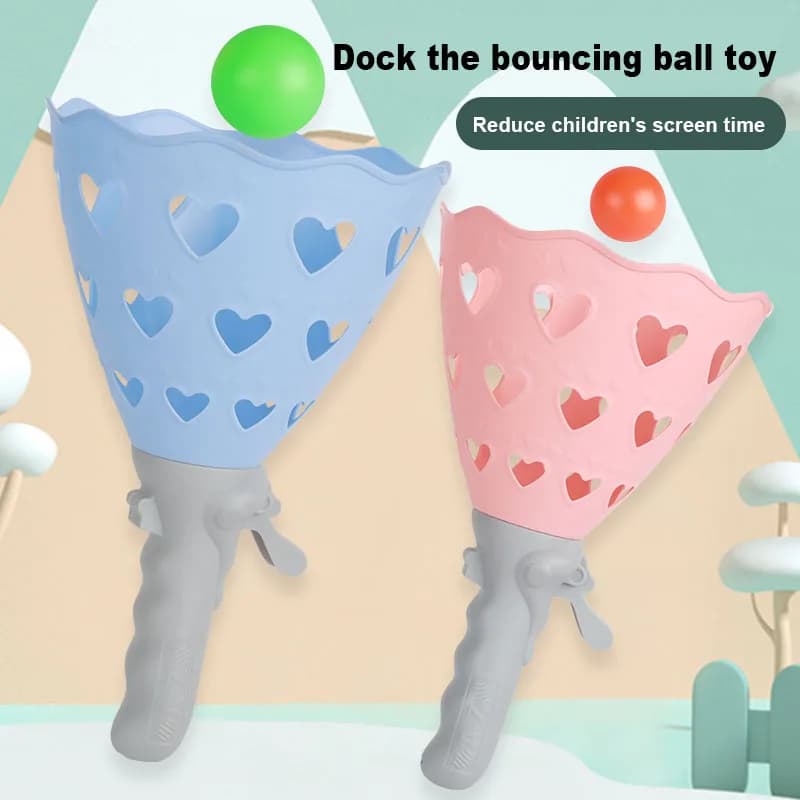 Pop-Pass-Catch Ball Game with Launchers