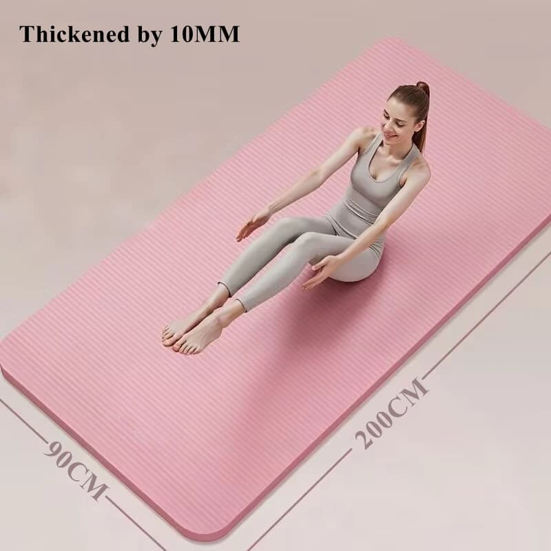 Thick Yoga Mat for Travel and Floor Workouts