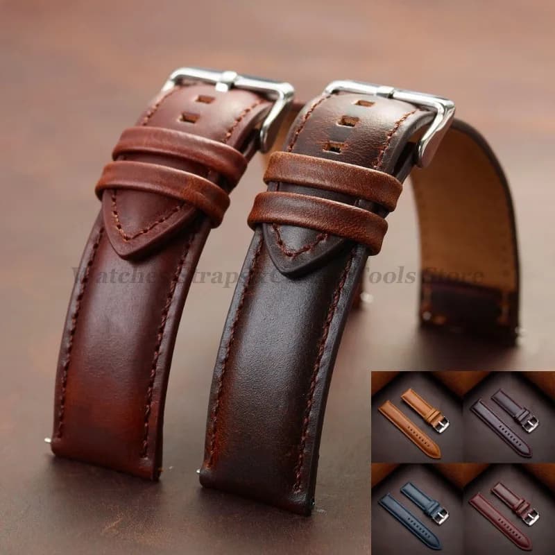 Leather Watch Strap with Quick Release