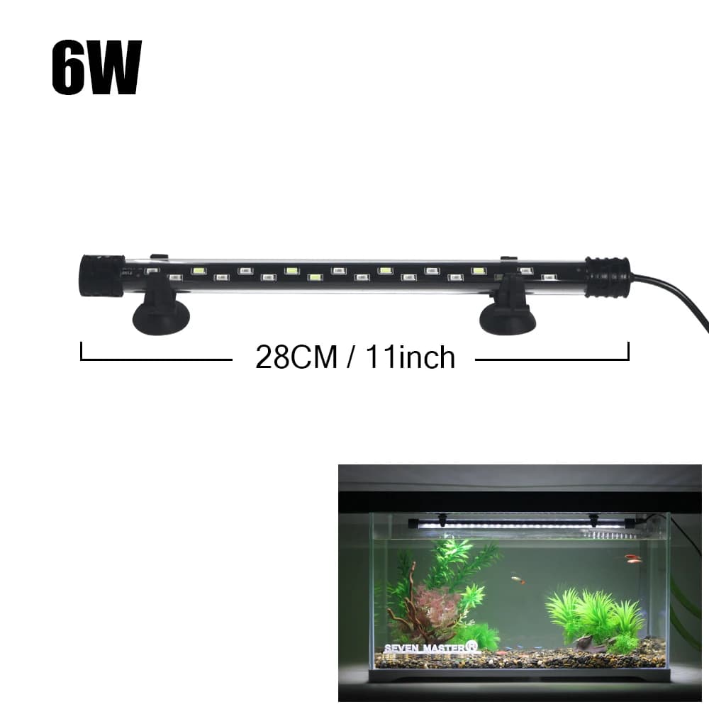 Aquarium Light LED Plant Grow Lamp Waterproof Fish Tank Light 18-58CM Underwater Aquariums Decor Lighting 90-260V 5730chip
