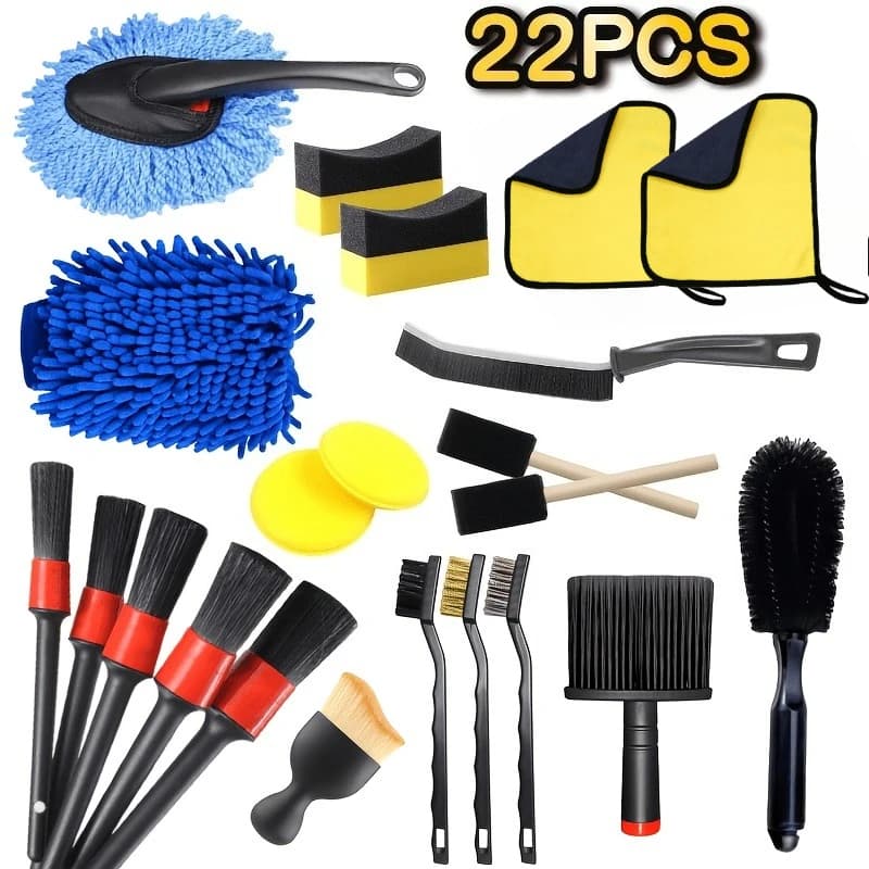 Car Cleaning Tool Set - 22 Piece