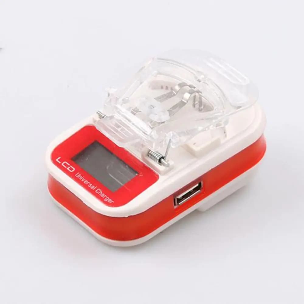 Portable Universal Battery Charger with LCD Display