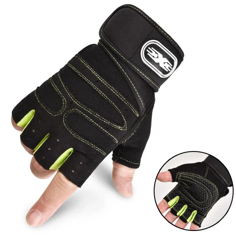 Half-Finger Wrist Guard Gloves for Fitness