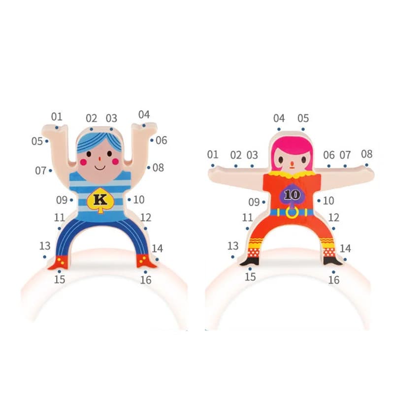 Montessori Balance Board Stacking Blocks