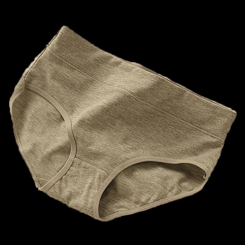 Pure Cotton Mid-Waist Seamless Briefs