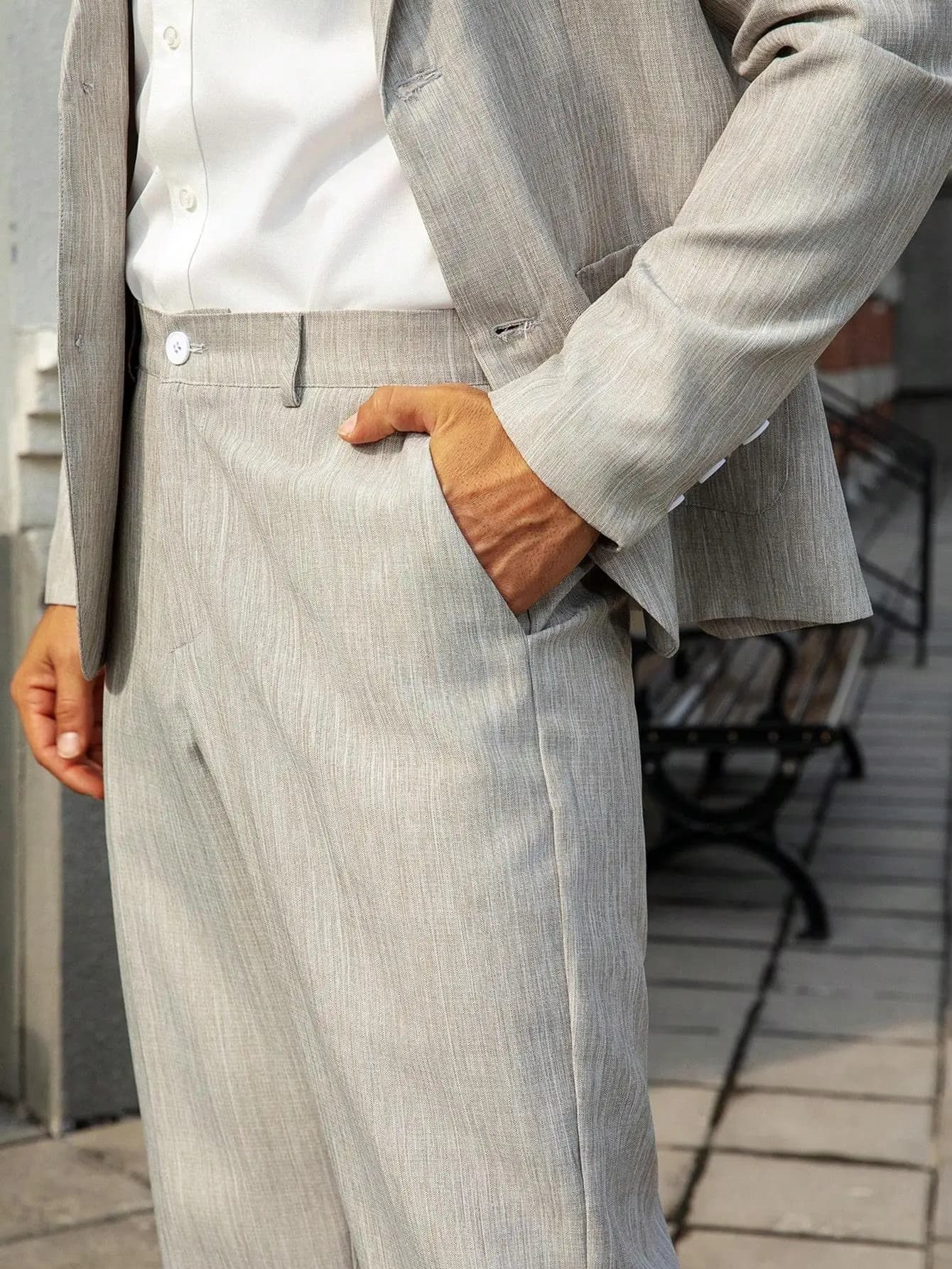 Men's Slim Fit Summer Business Suit Set