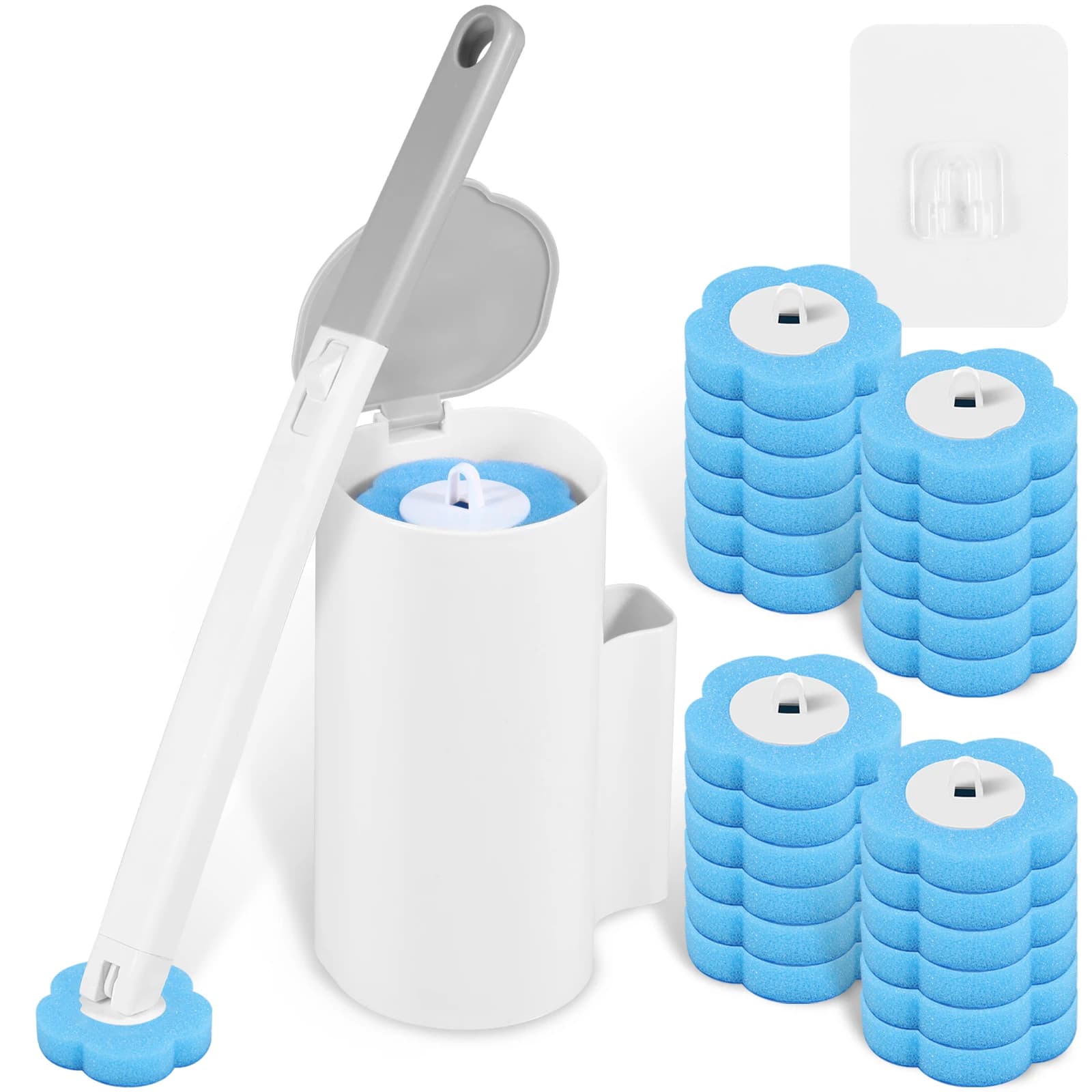 Disposable Toilet Brush Replacement Head Kit