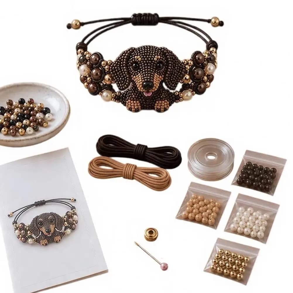 DIY Beaded Bracelet Making Kit With Charms