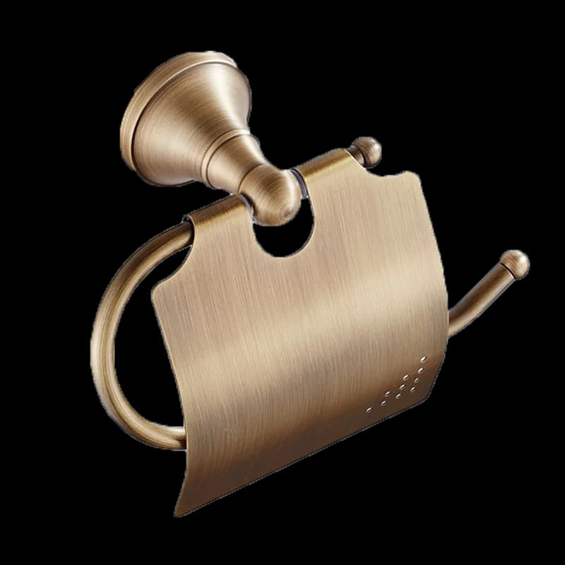 Luxury Solid Brass Bathroom Accessories Set: Towel Bar, Paper Holder, Towel Ring, Robe Hook - Complete Modern Bathroom Set