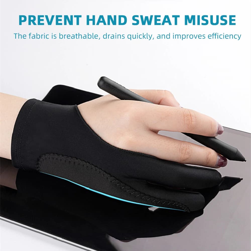 Two-Finger Touchscreen Drawing Gloves