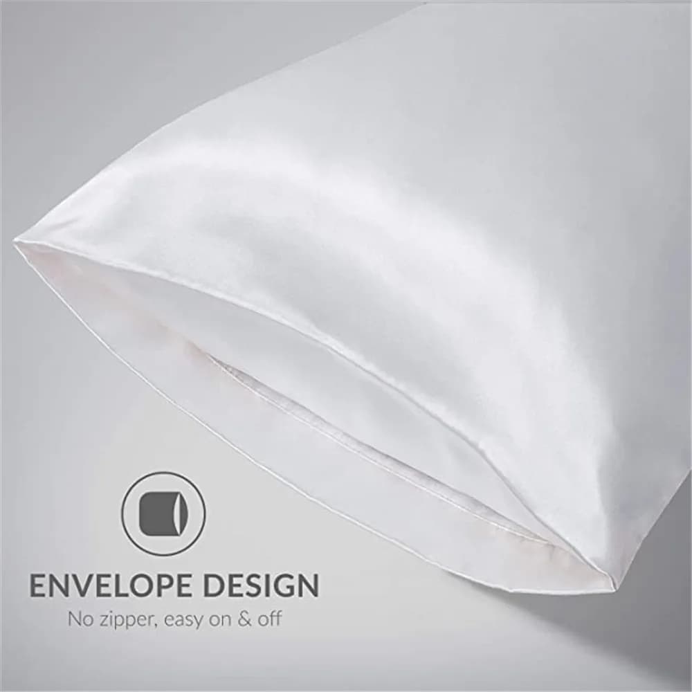 Satin Pillowcases Queen Size Pair