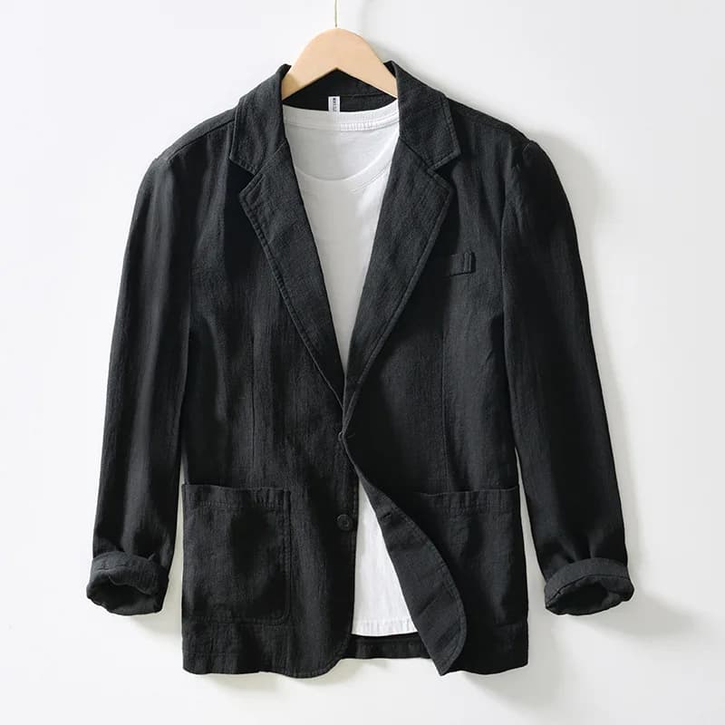 Retro Linen Blazer for Men