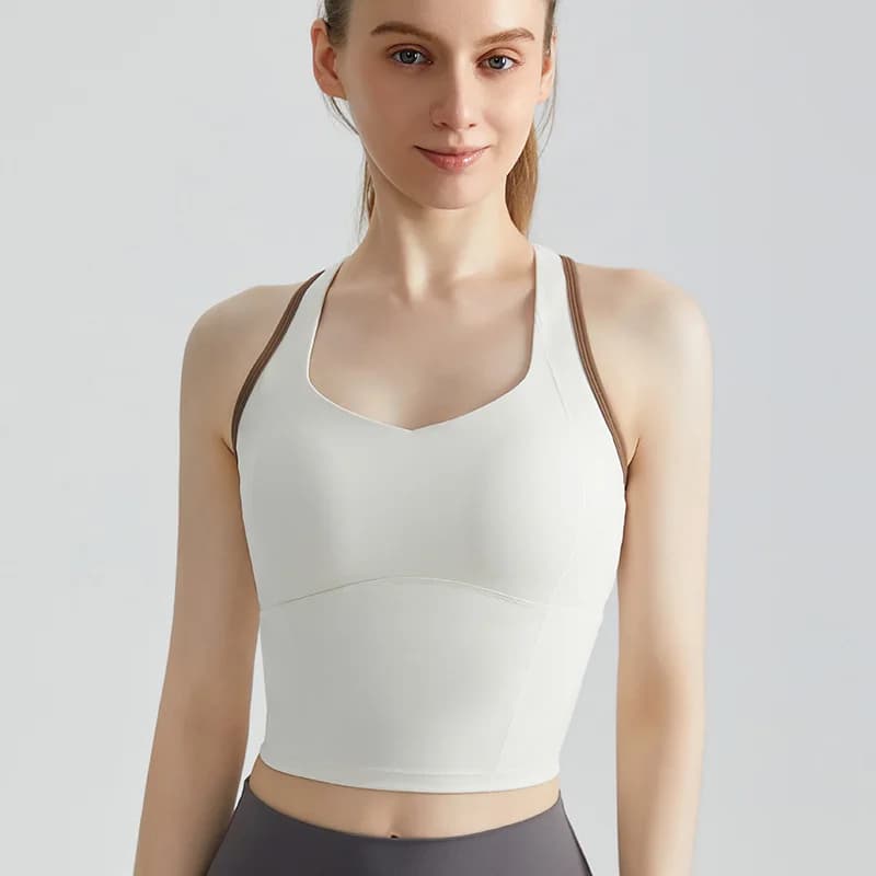 High-Impact Sports Bra with Shock-Absorbing Pads