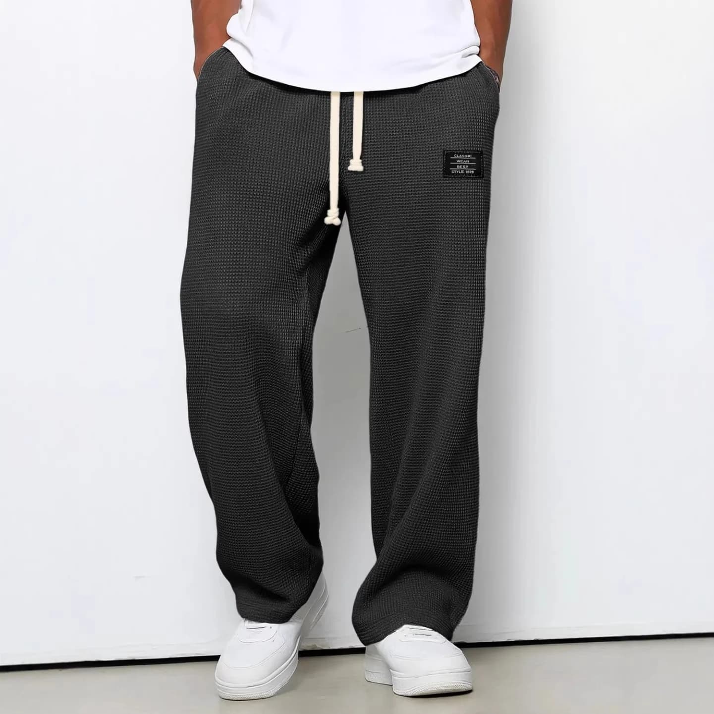 Men's Casual Wide-Leg Sweatpants
