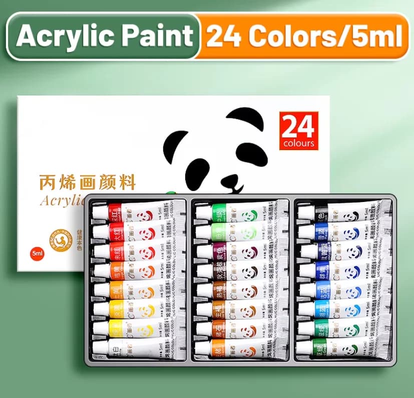 Acrylic Paint Set, 5ml Bottles, Non-Toxic