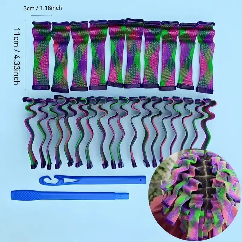 Heatless Water Wave Hair Curler Set