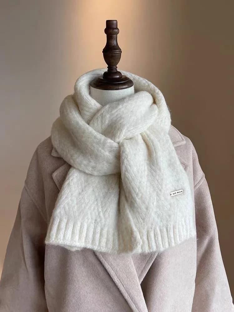 Women's Thickened Knit Winter Scarf