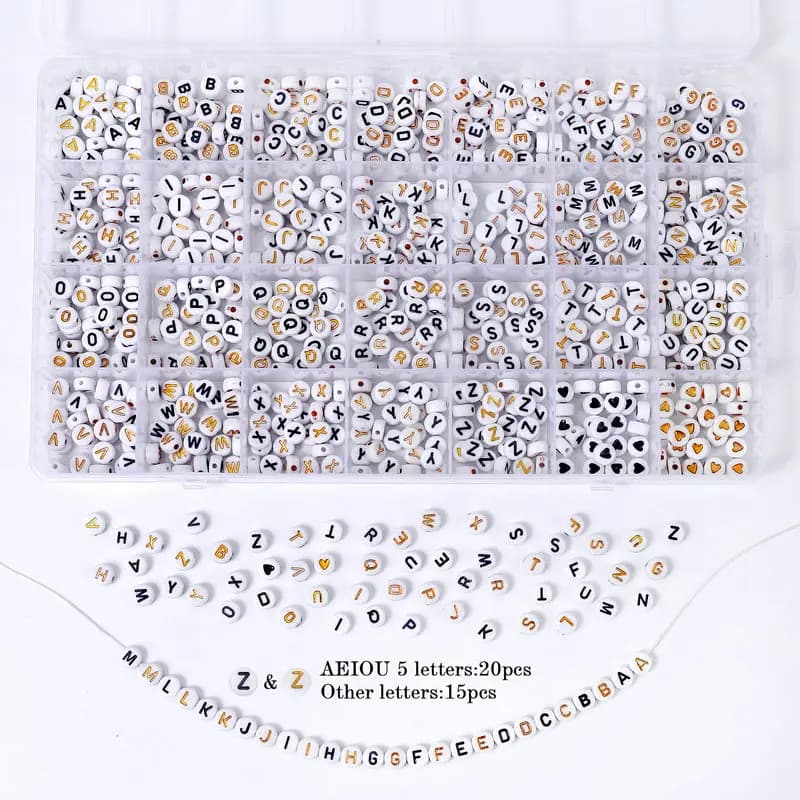 Jewelry Making Kit Glass Beads Bracelet Set