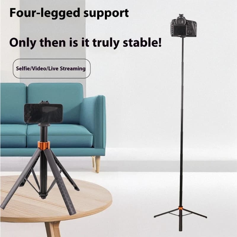 Adjustable 4-Leg Phone Tripod
