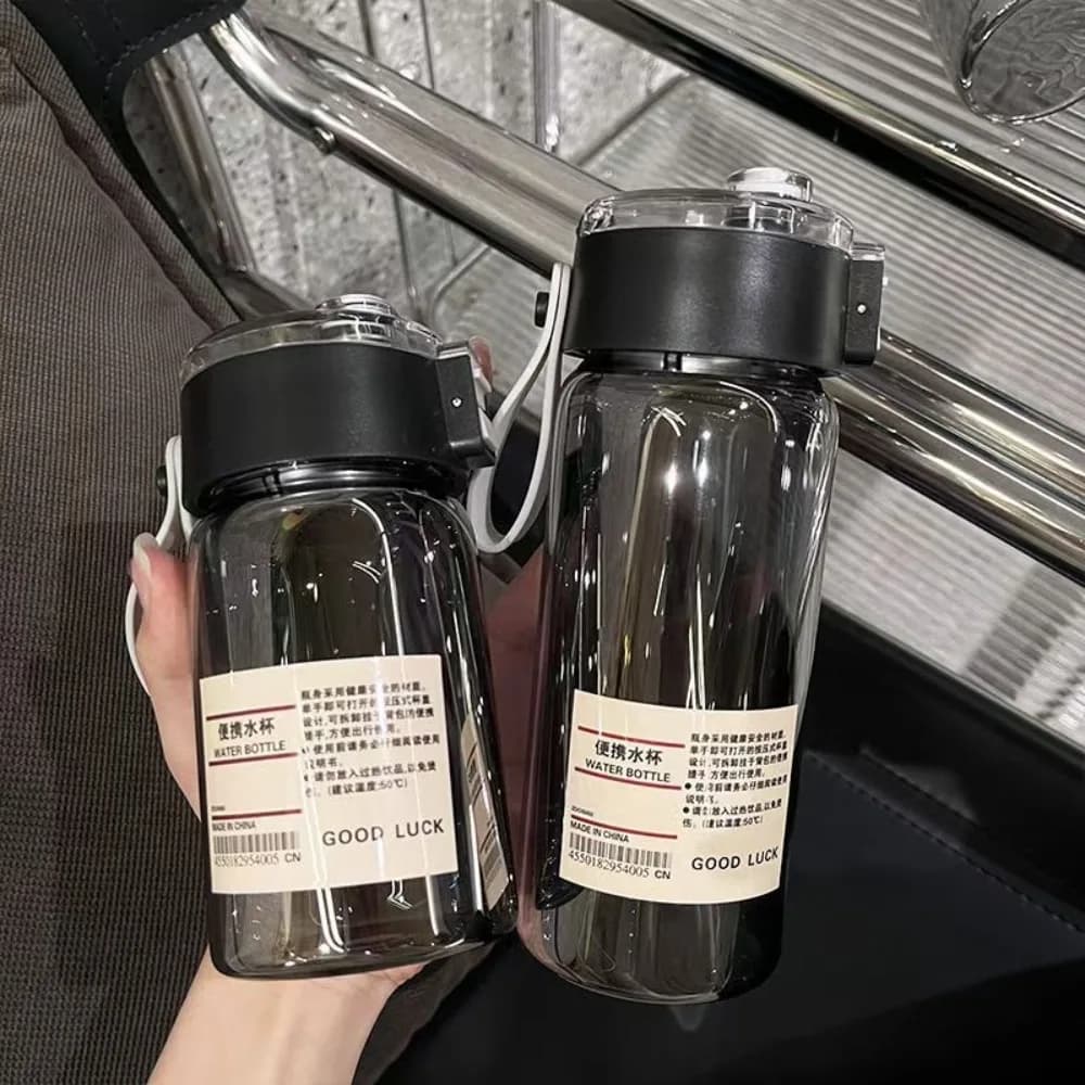 Transparent Kawaii Water Bottle