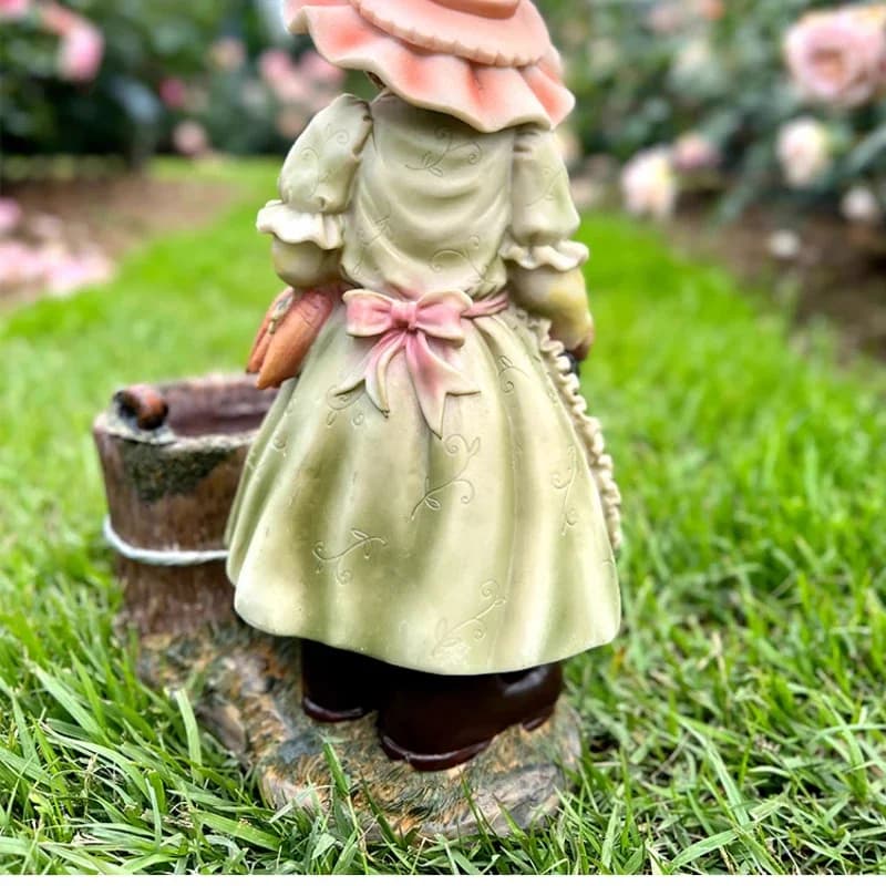 Rabbit Ceramic Flowerpot with Drainage Hole