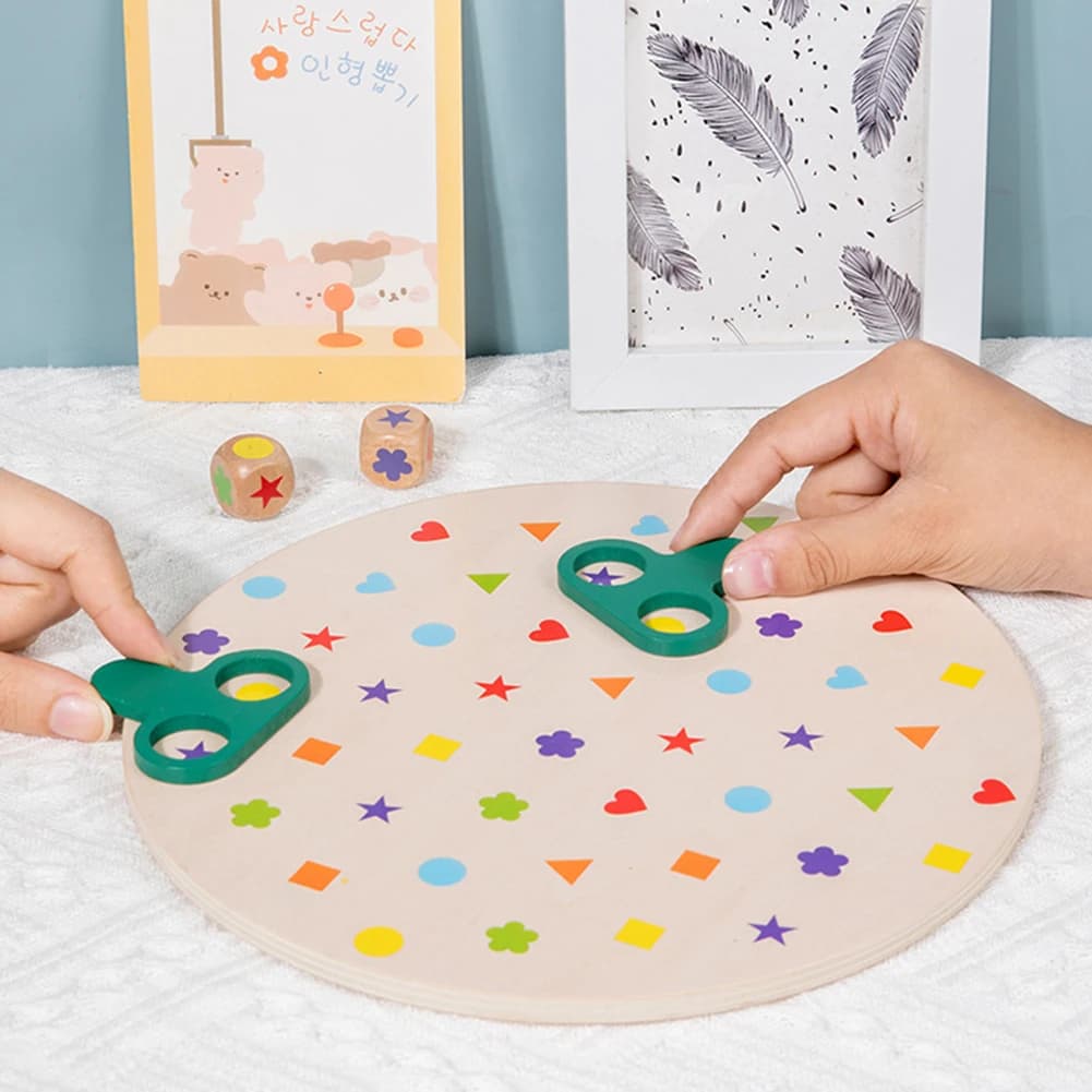 Wooden Shape Matching Puzzle Game