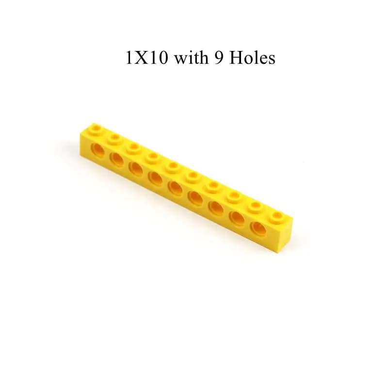 Technical Brick Beams 1x10 with Holes