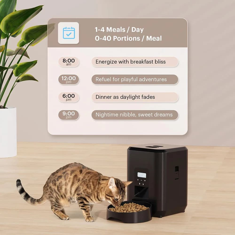 Automatic Pet Feeder with Timed Portions