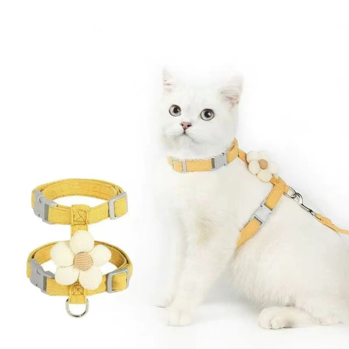 Adjustable Harness and Leash Set for Small Pets