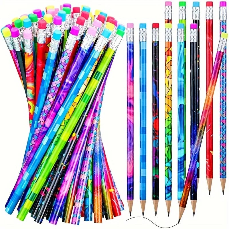 Wooden Pencils with Erasers