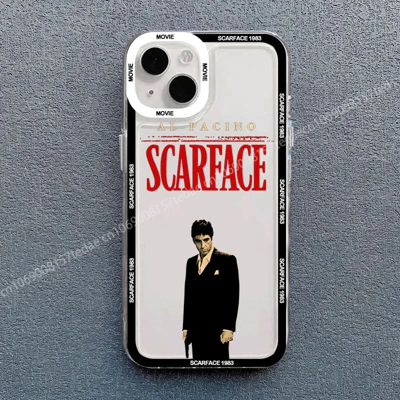 Scarface 1983 Film Al Pacino Movie Phone Case for IPhone 11 12 13 Mini 14 15 16 Pro XS MAX 8 7 Plus X XR Shockproof Cover Fundas
