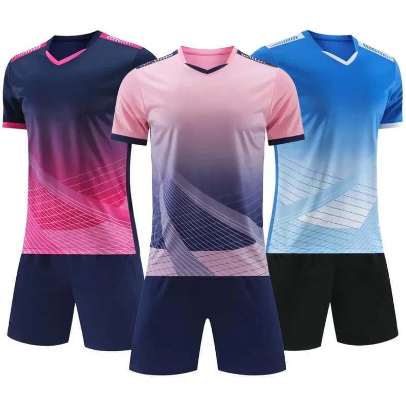 Adult Kids Football Training Jersey Short Sleeve