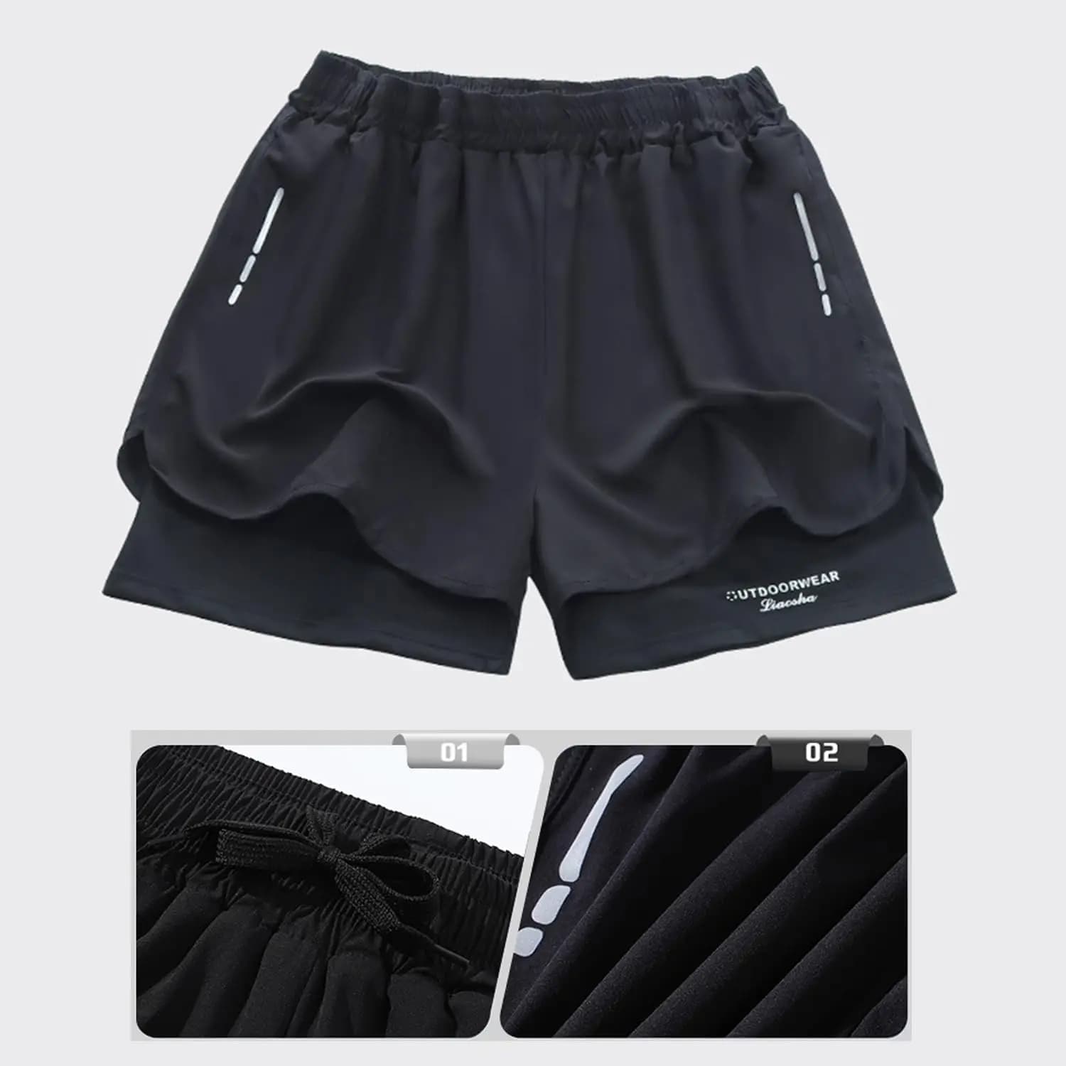 Men's Quick Dry Athletic Swim Shorts