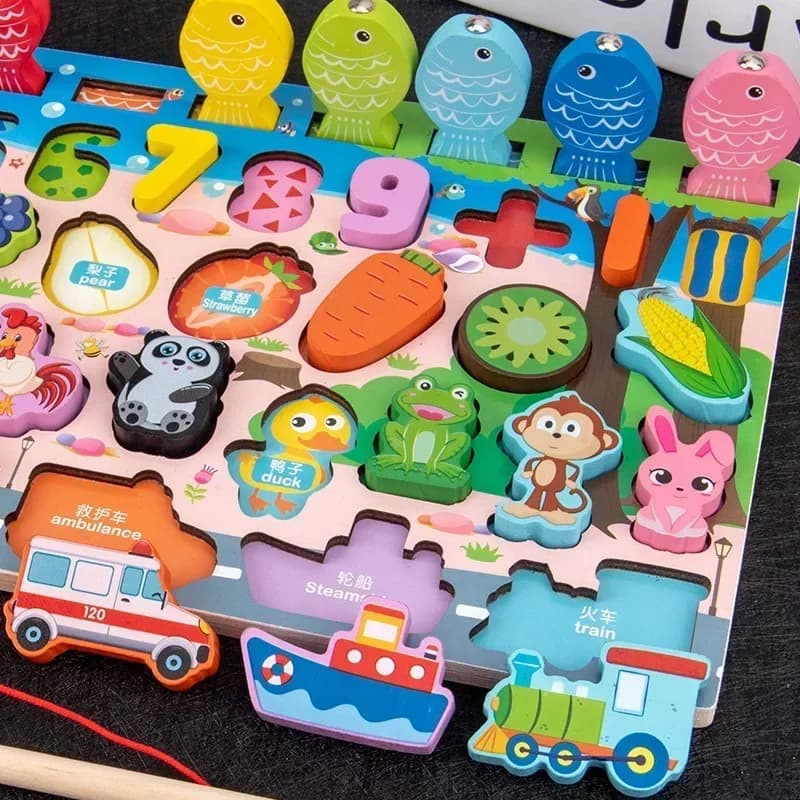Montessori Puzzle Board Learning Toy
