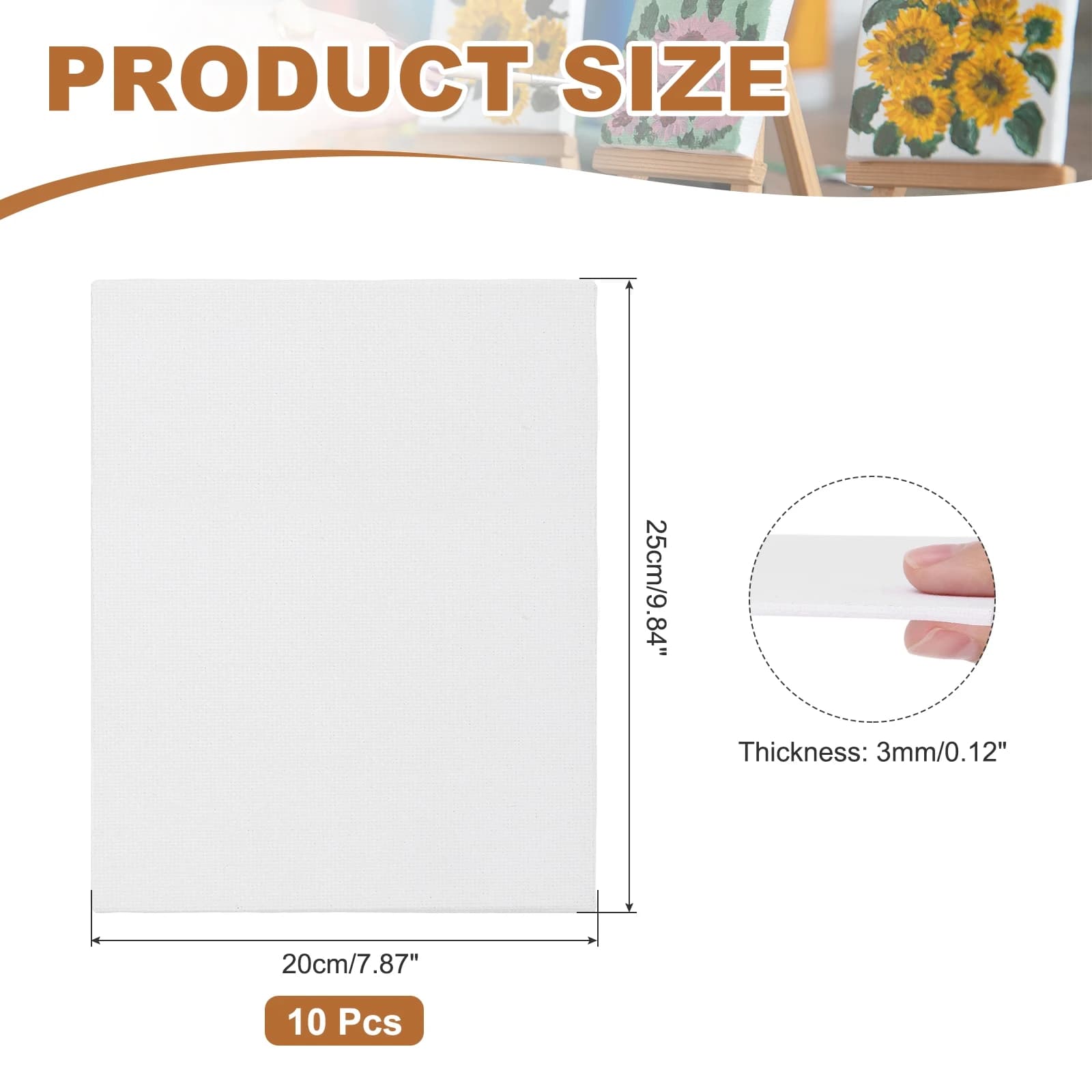 Primed Cotton Canvas Boards for Painting