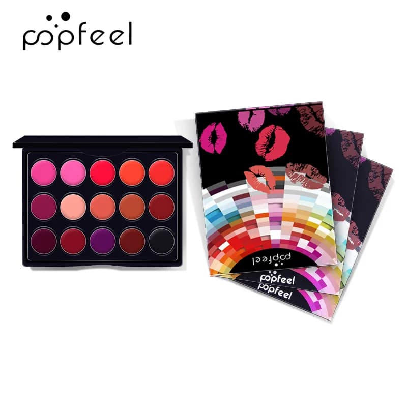 15-Color Mini Lip Gloss Palette