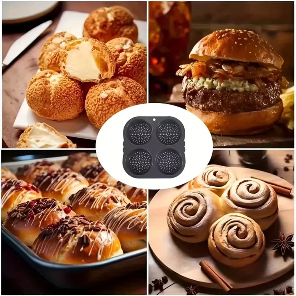 Silicone Bread Mold, for Making Mini Cakes and Bread, Especially Suitable for Baking, Ideal Baking Mold, Round Design, Baking Tr