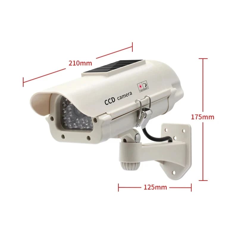 Solar-Powered Dummy Security Camera