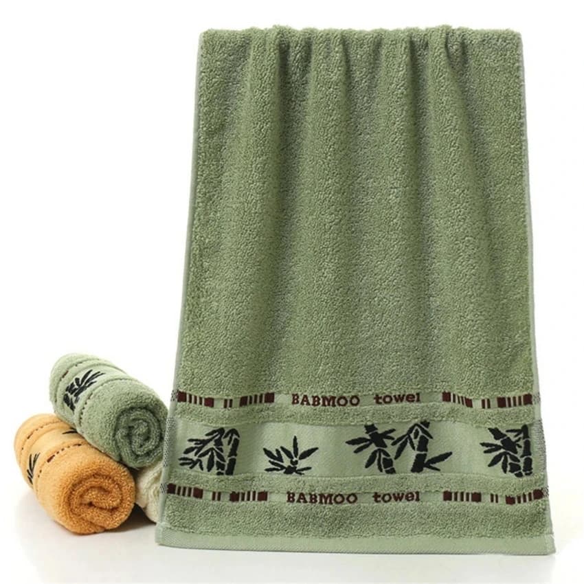 Bamboo Fiber Bath Towel Set Thick Absorbent