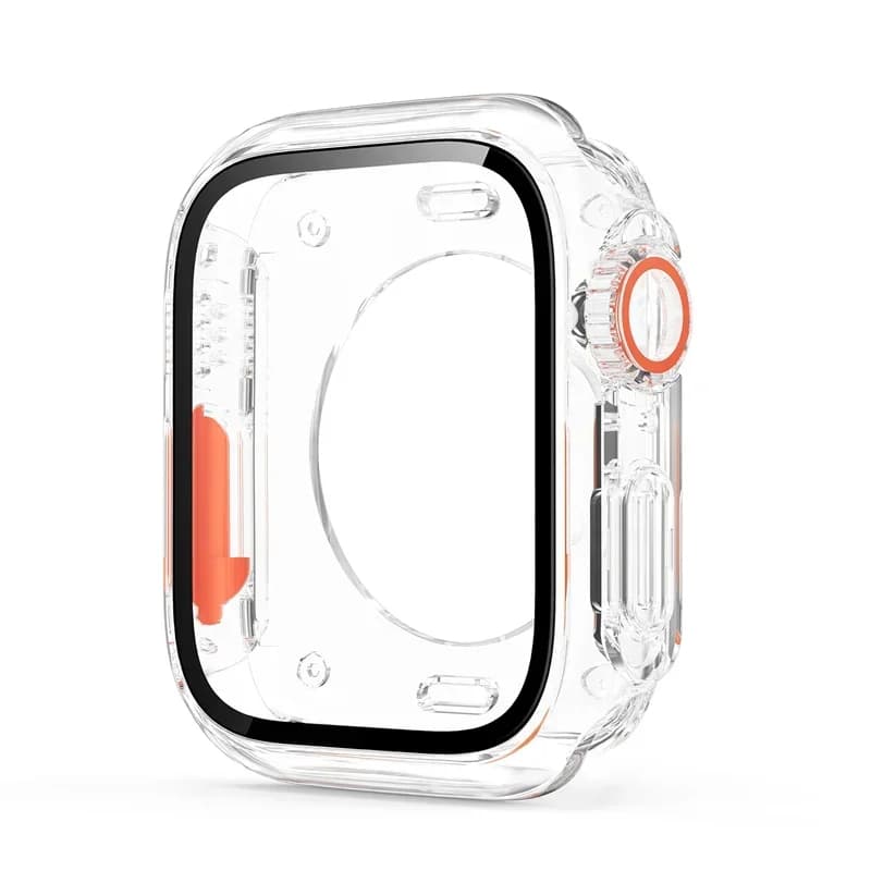 Tempered Glass+Cover For Apple Watch case 46mm 42mm 45mm 44mm 41mm 40mm Screen bumper Protector for iwatch serie 10 9 8 7 6 SE 5