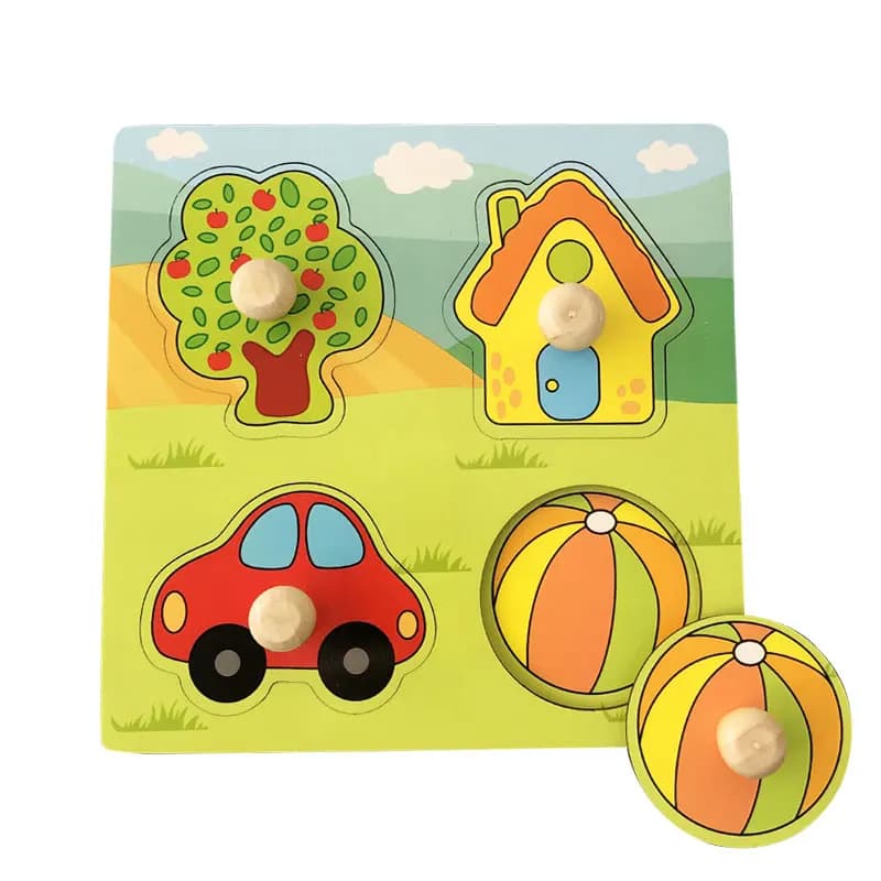 Montessori Wooden Geometry Puzzle Toys