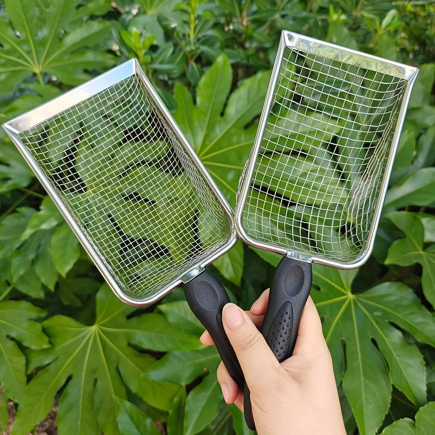 Soil Sifter Set with Handle 2-Pack